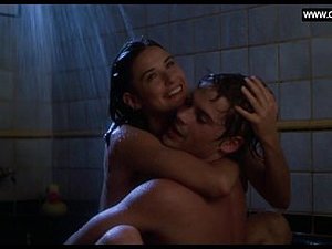 Demi Moore - Teen Topless Sex in the Shower + Sexy Scenes - About Last Nigh