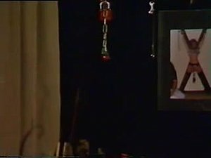 Mature blonde slave girl strips to be dominated