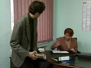 Classic porn showing a hot threesome