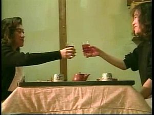 Ugly Japanese lesbians making out passionately