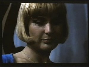 French blonde lady in vintage porno with a hairy man