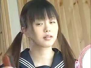 Japanese girl strips her clothes to expose her hot body