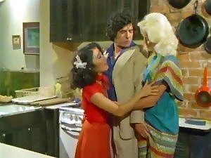 Vintage Trio In The Kitchen